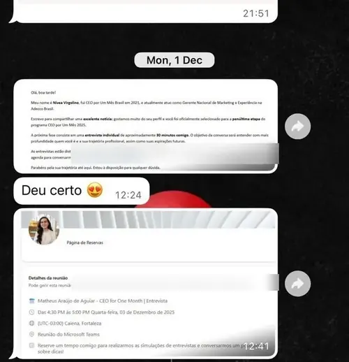Depoimento de Mateus
