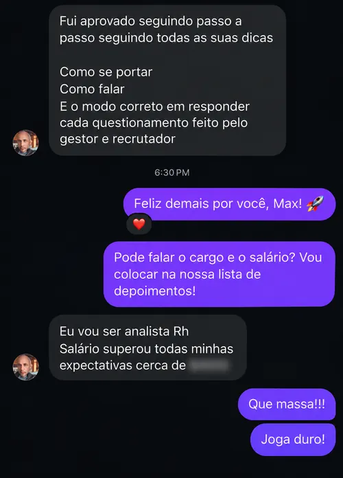 Depoimento de Max